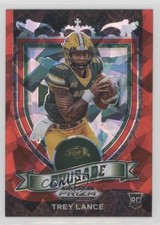 2021 Panini Prizm Draft Picks Crusade Red Ice Prizm Trey Lance #164 y5d