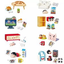 Crayon Shin-chan Full 8 Figure Set Room Playset Toy Collection Japan
