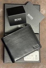 New Hugo Boss Black Leather Credit Cardholder Wallet boxed gift