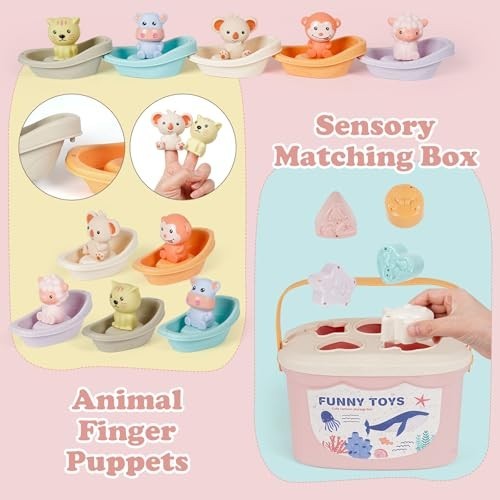 Montessori Baby Toy for 6-18 Months Sensory Toy for Toddler 1-3 Year ...