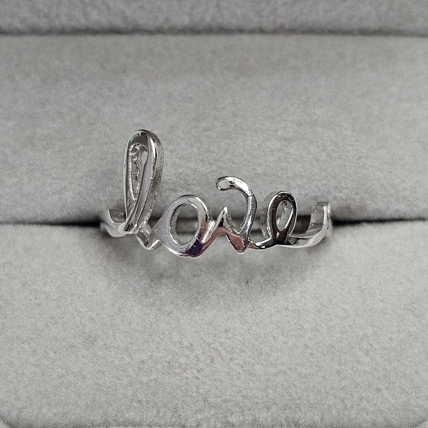 Love Cursive Script Wrap Promise Ring In 925 Ster… - image 8
