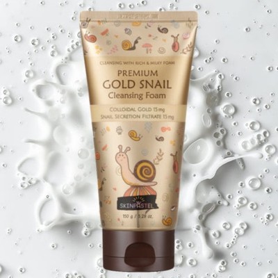 SKINPASTEL Premium Gold Snail Cleansing Foam 150ml Face Foam Cleansing K-Beauty
