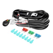 Produktbild - Willpower 12 V LED Lichtleiste Kabelbaum Kabel Typ A - 4 Kabel - 16 AWG