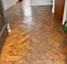20-22m² Reclaimed 1940s Solid Oak Parquet Flooring Herringbone