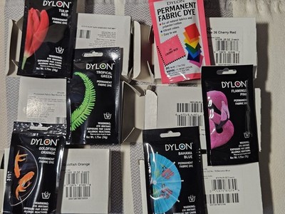 Dylon Fabric Dye Lot Of 37