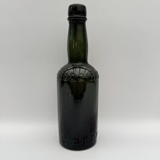 Victorian Green Glass Beer Bottle Jude Hanbury Wateringbury Kent Brewery c1890