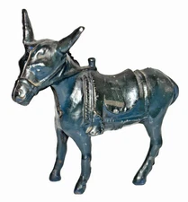 Antique A.C. Williams "Donkey" Bank Small Antique Cast Iron Still Bank 4.5"