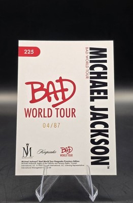 2025 Keepsake Michael Jackson /87 Bad World Tour Red SP #225 | eBay