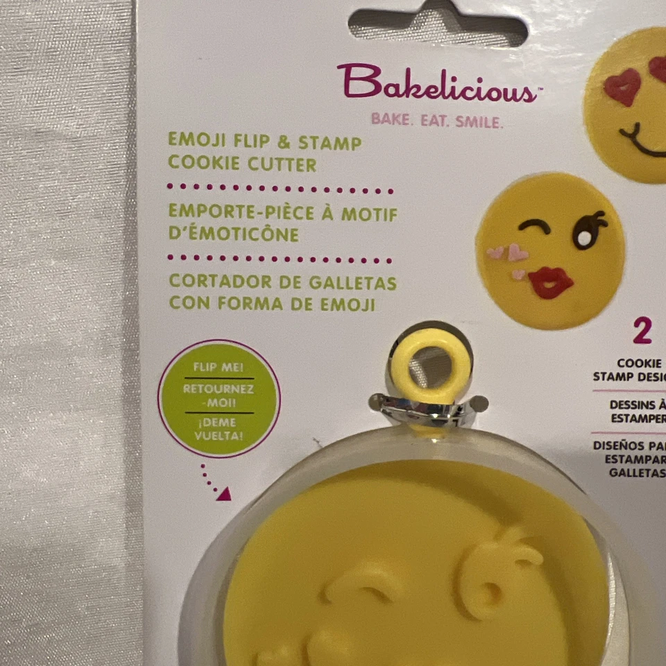 Bakelicious Emoji Flip and Stamp Cookie Cutter New - Image 4 of 4