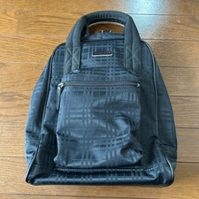 Burberry Shadow Nova Check Pattern/Black Golf Shoe Case Shoe Bag Rare Japan Used