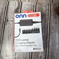 Universal 65W Laptop Charger Power Adapter w/ 10 Interchangeable Tips New Sealed