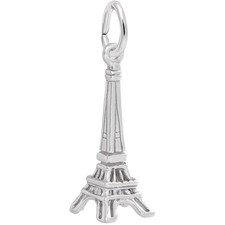 Sterling Silver Eiffel Tower Charm - 20mm x 10mm