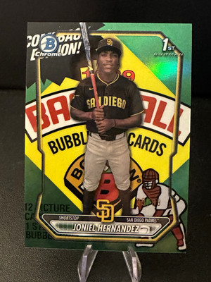 2026 Bowman Chrome Joniel Hernandez 1st Packfractor /89 BCP-201 Padres