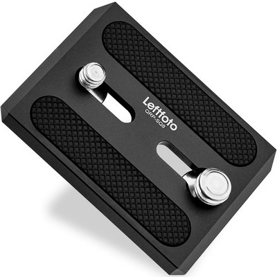 Leftfoto Camera Tripod Quick Release Plate for Sachtler Fluid black 