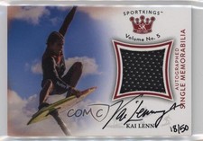 2024 Sportkings Volume 5 Single Memorabilia Red 18/50 Kai Lenny #AM-KL Auto 0h1