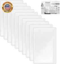 10 Pcs Magnifying Sheet for Reading, 3 X 2 Inch Portable Pocket Page Magnifier,