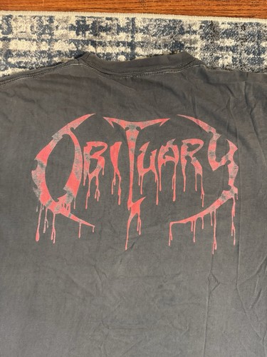 Camiseta De Colección 1990 Obituario Slowly We Rot XL Death Metal Deicide Morbid Angel - Imagen 10 de 10