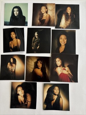 (11) Cut Out Polaroid Sexy Risqué Portrait Photos Asian African American Women