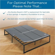 Meliusly Premium Bunkie Board FULL Size Ultra-Low Profile Mattress Support