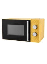 Yellow 17L Diamond Texture Manual Microwave