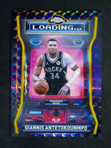 2025 Topps Chrome Giannis Antetokounmpo Refractors Gold Geometric (RAW)