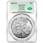 2024 (P) $1 1-oz American Silver Eagle Star Privy CACG MS70 First Delivery