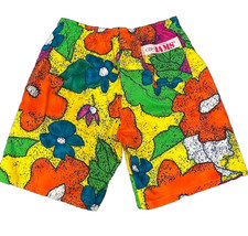 VTG JAMS World Original Floral Bright Board Shorts Drawstring Style M820 Sz XL