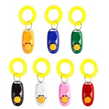 7 Pcs Pet Training Clicker With Wrist Strap For Dog Cat And Other Small Animals