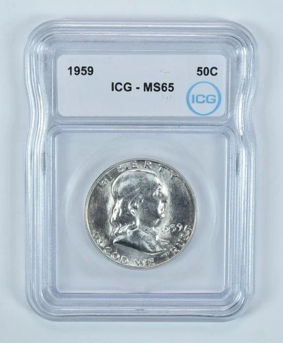 1959 Franklin Half Dollar MS65 ICG *5572