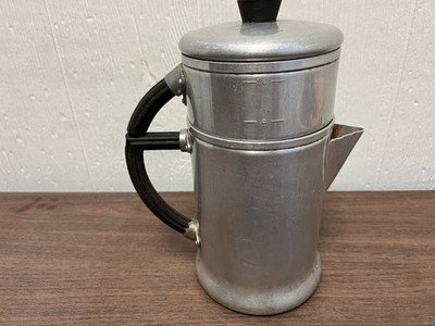 Vtg Wear-Ever No. 966 Art Deco Bakelite Handle Coffee Drip-O-Lator Alum9/17/25 C