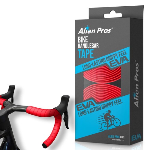 Bike Handlebar Tape EVA (Set of 2) Red - Enhance Your Bike Grip with These Bi...