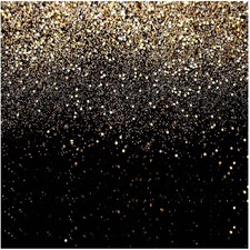 Elegant 8x8FT Black and Gold Glitter Backdrop for Stunning Photoshoots