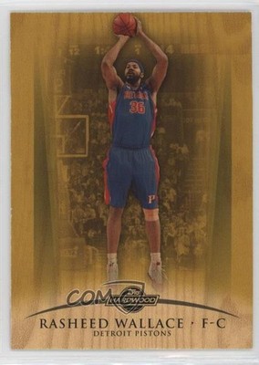 2008-09 Topps Hardwood Maple Wood 30/175 Rasheed Wallace #23 2b6