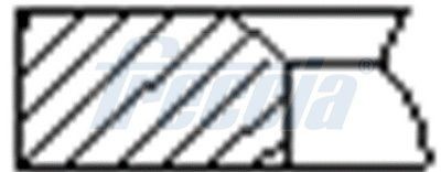 FRECCIA FR10-505700 Piston Ring Set Fits Audi A3 Sportback A4 B7 Convertible