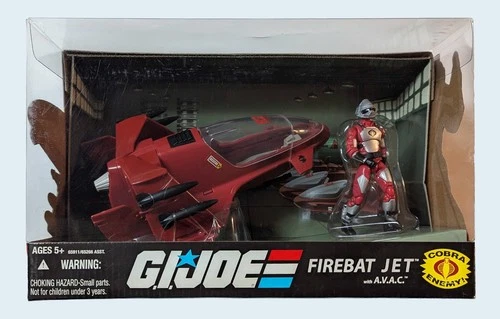 G.I. Joe 25th anniversary Vehicle Firebat Jet with A.V.A.C. Figure Unopened
