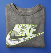 NWT Nike Little Boys Graphic Pullover , Warm Fleece Lined Sweatshirt, Size 4