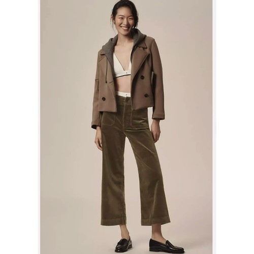 138 $ Maeve by Anthropologie The Colette Cordhose grün 28P M gebraucht, in einwandfreiem Zustand - Bild 2 von 6