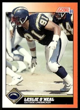 1991 Score Leslie O'Neal San Diego Chargers #432