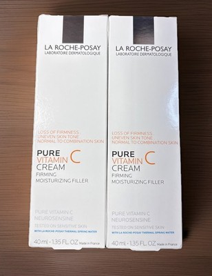 La Roche Posay Pure Vitamin C Cream Firming Moisturizing Filler 40ml ea. 2 Pk!!