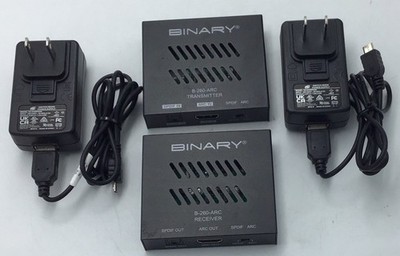 Binary B-260-ARC Audio Return Extender Set for HDMI ARC & S/PDIF w/Power o821