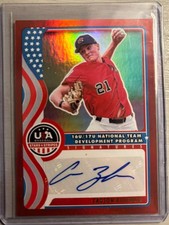 2025 Panini Stars & Stripes Carson Bolemon Red Foil Auto RC Rookie #d 78/99 SP A