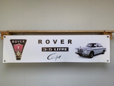 ROVER P5B Banner Classic Coupe Car Garage Workshop Wall Display