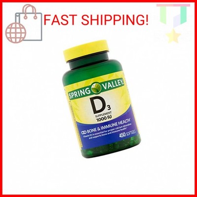 Spring Valley - Vitamin D-3 1000 IU, 450 Softgels