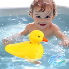 Duck Bathtub  Pool Toys - Realistic Walking Duck  Waterproof Baby Bath Toys, G