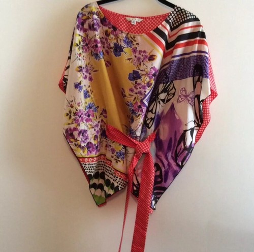 Cabi Kimono Style 100% Silk Blouse - Picture 6 of 8