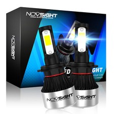 NOVSIGHT H7 LED Lampen Kit 9000LM Weiß Scheinwerfer Birnen IP68 Halogen Lampen