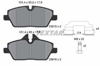 Textar 2391503 Bremsbelagsatz, Scheibenbremse FüR Bmw, Mini