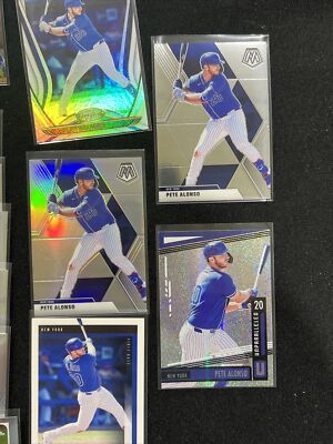 Pete Alonso 45 Baseball Card Lot Topps Chrome Bowman Mosaic NY
