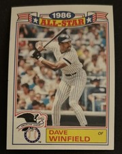 1987 Topps Glossy “1986 All-Star” Dave Winfield Baseball Card #17 Yankees HOF VG
