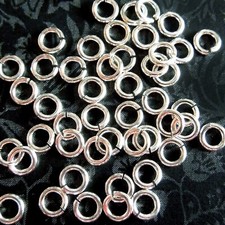 4mm Sterling Silver - 25 Pack LOCKING JUMP RINGS No Solder Needed - 20 Gauge
